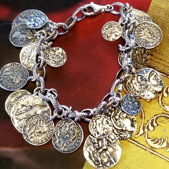 Silpada Sterling Silver Coin Bracelet - Picture 3 of 9